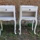 Paires de chevets 1 tiroir style Louis xv blanc
