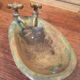 Porte savon en laiton
