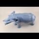 Light blue ceramic elephant