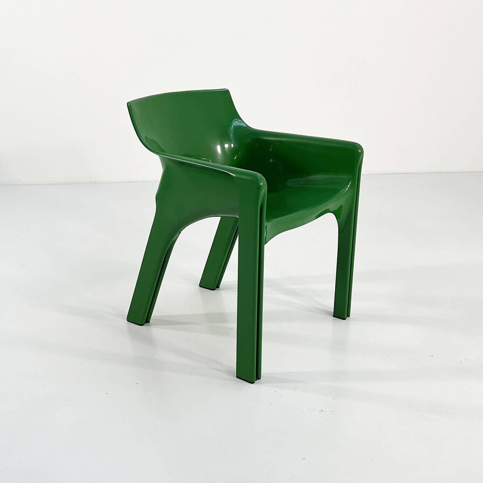 GREEN GAUDI CHAIR BY VICO MAGISTRETTI FOR ARTEMIDE, 1970