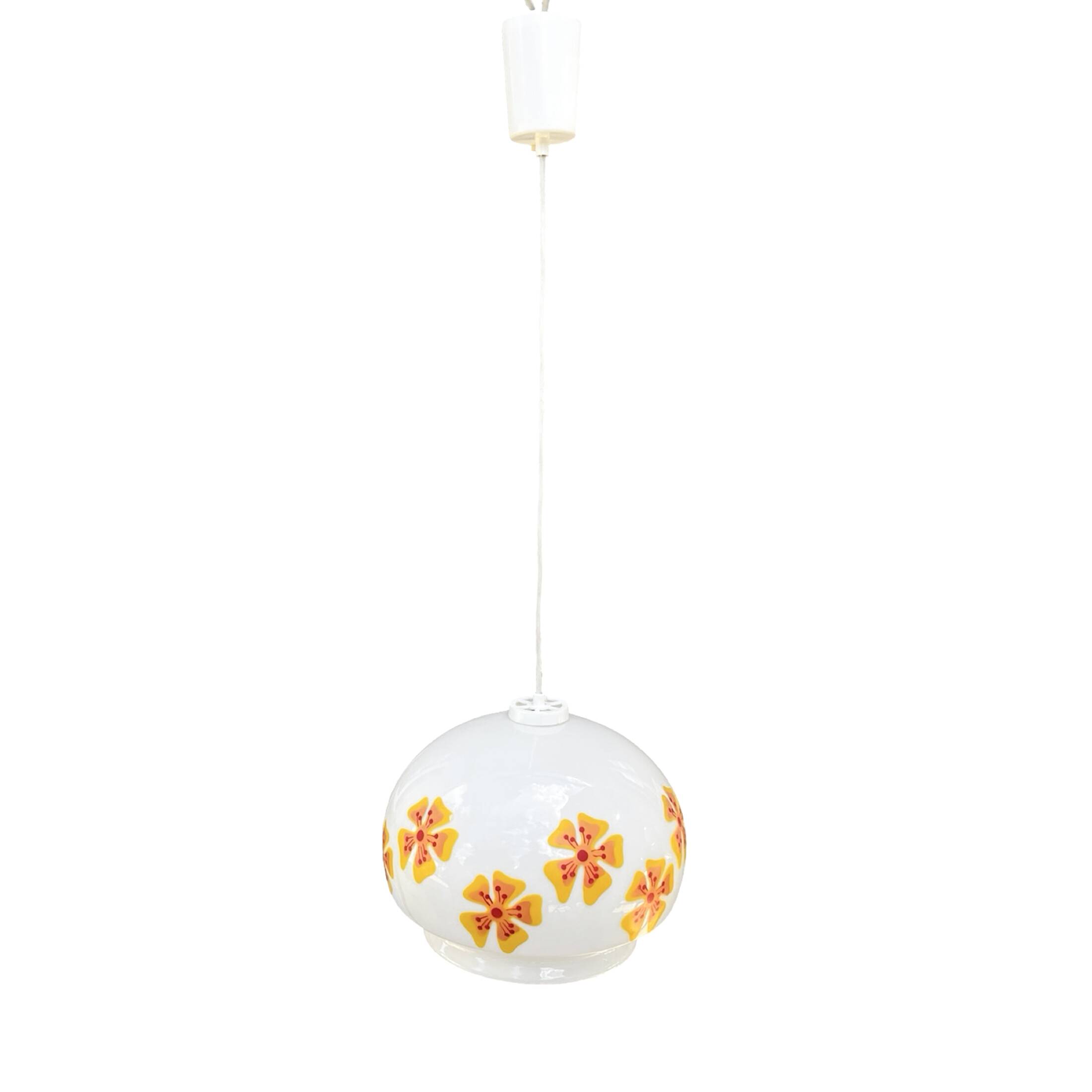 Hanging lamp, VEB Beleuchtungsglaskombinat Görlitz, Germany, 1970s