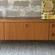 Scandinavian low sideboard in teak, 1970.