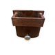 Paire de patères porte-manteau en bois massif et acier brossé années 1950