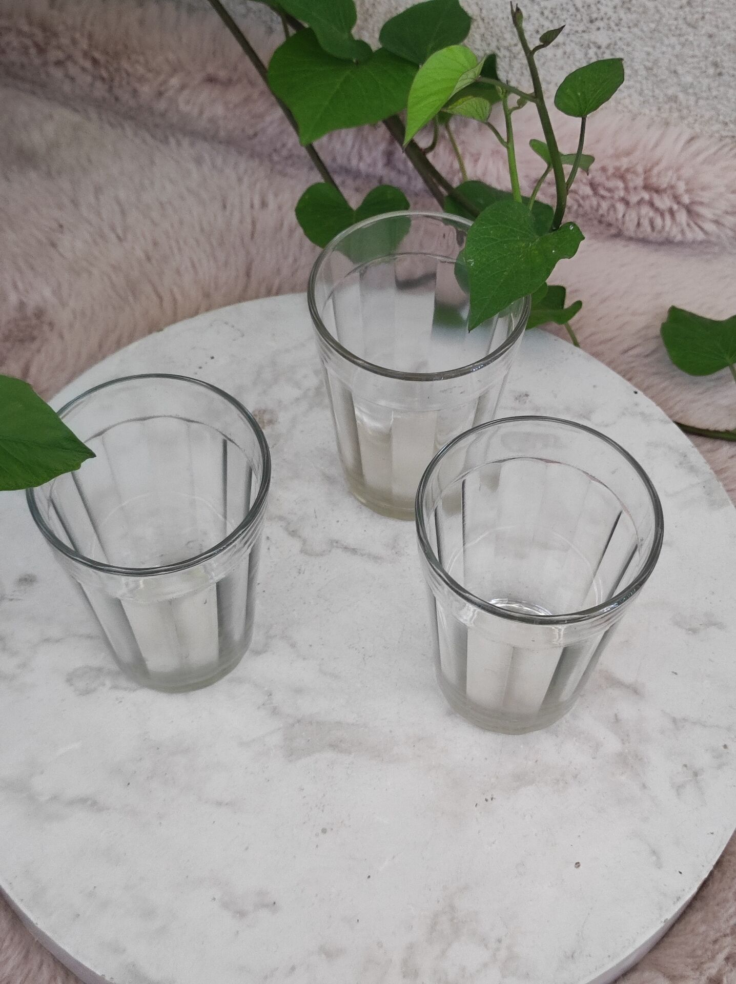 Facet cut glasses