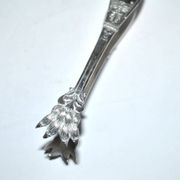 Empire Silver Metal Clawed Sugar Tongs Neoclassical Ice Tongs