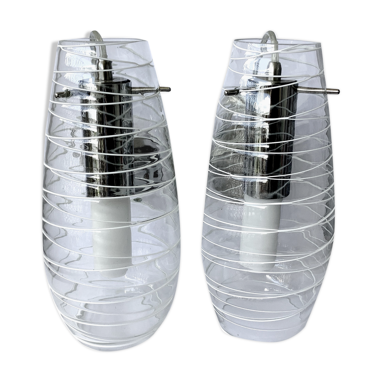 Suspensions en verre soufflés Paulmann 80'