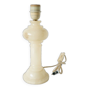 Pied de lampe en albâtre