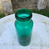 Bocal en verre vert