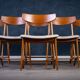 Dining Chairs in Oak and Teak, Denmark, 1960s, Set of 6