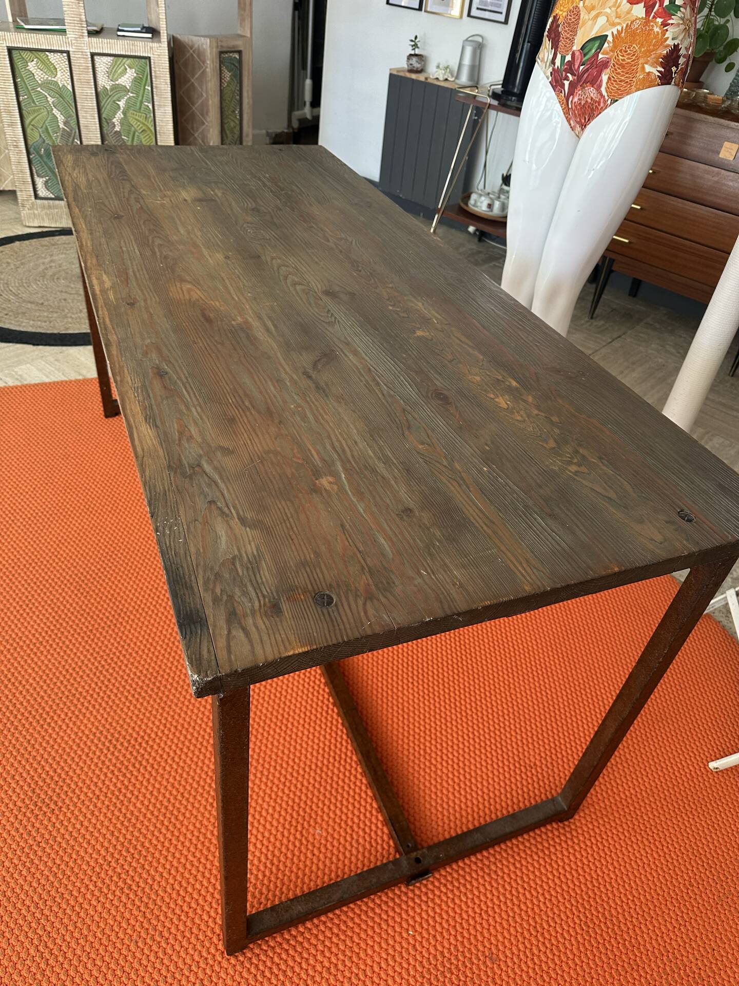 Table industrielle vintage