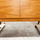 Scandinavian high enfilade 1960 solid teak