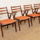 Set of 4 Danish teak dining chairs | 1960s
