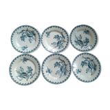Lot 6 plates Gien chardons