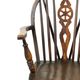 Chaise Windsor ancienne en bois de hêtre et d'orme avec dossier à roulettes, XIXe siècle