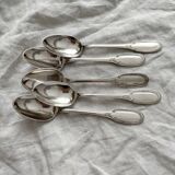 5 Ercuis silver-plated mocha teaspoons