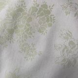 Pale green tablecloth