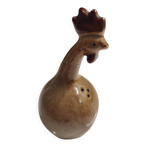 Salière en céramique représentant une petite poule