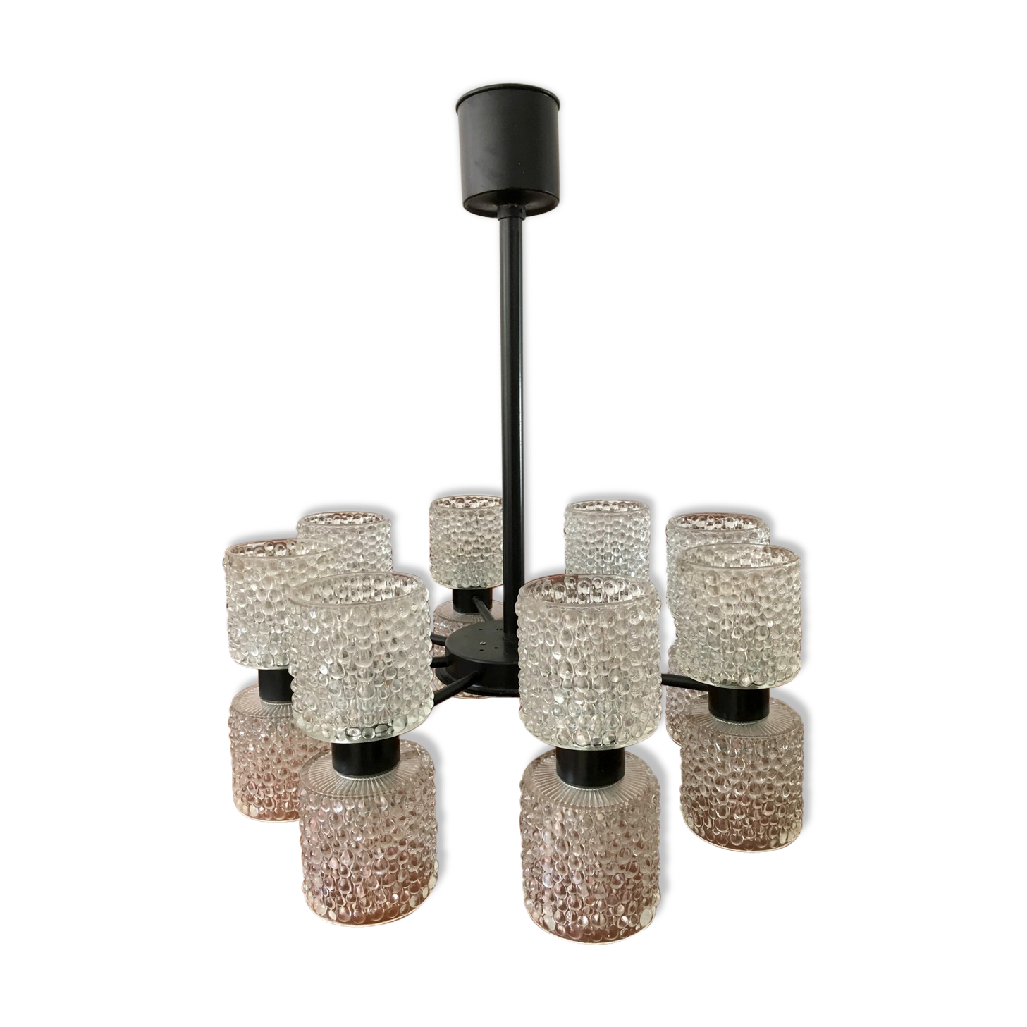 Vintage Raak chandelier by J.W Bosman model Zonnevende 1960