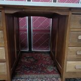 Box desk, 8 drawers, vintage