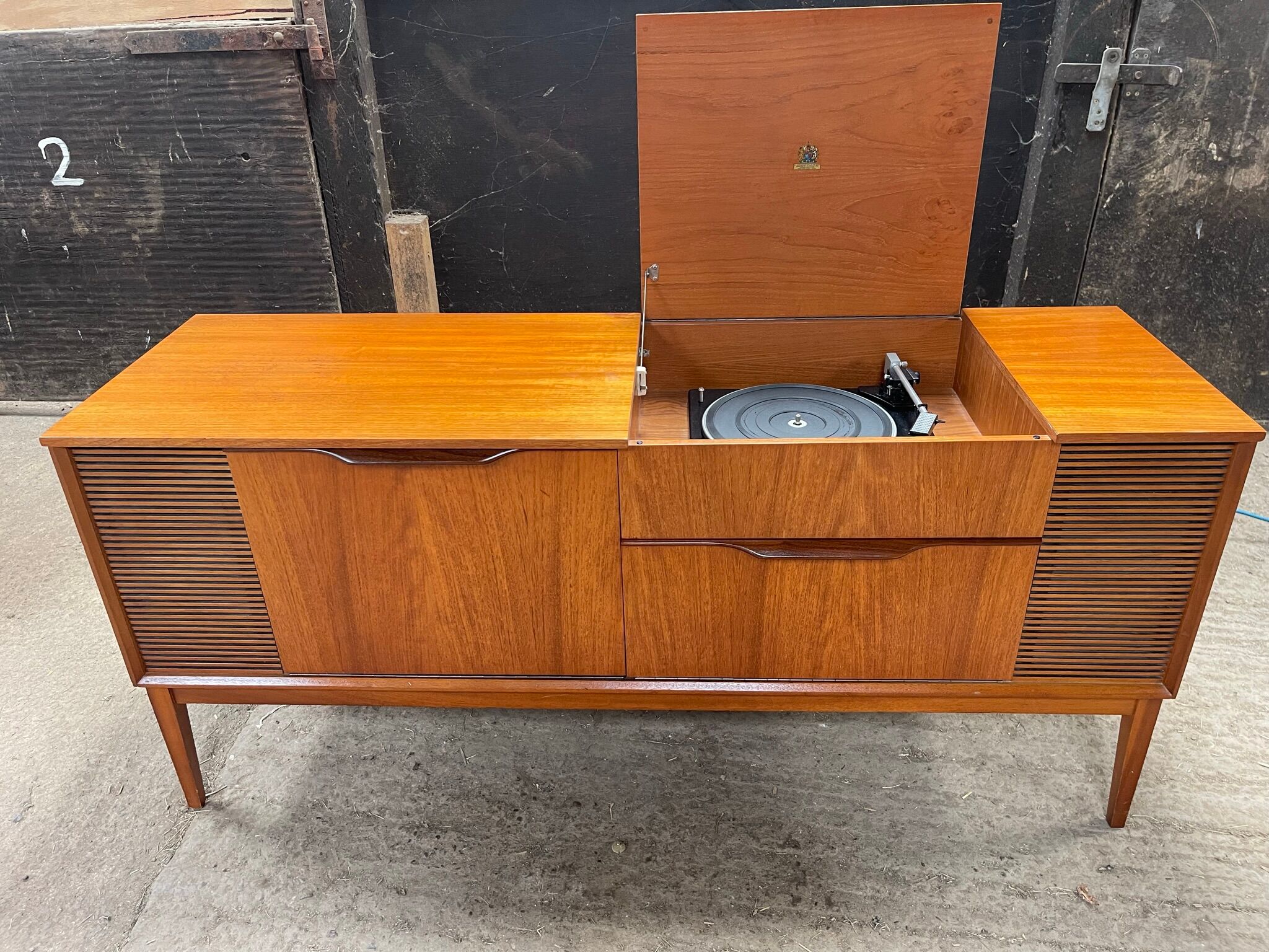 Teak enfilade - turntable, Dynatron - 60s - 60s - Record player - vintage