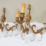 Paire d'appliques bronze