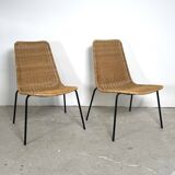 Set of 2 basket chairs, Gian Franco Legler