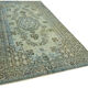 Tapis tissé à la main overdyed oriental années 1970 190 cm x 314 cm tapis bleu