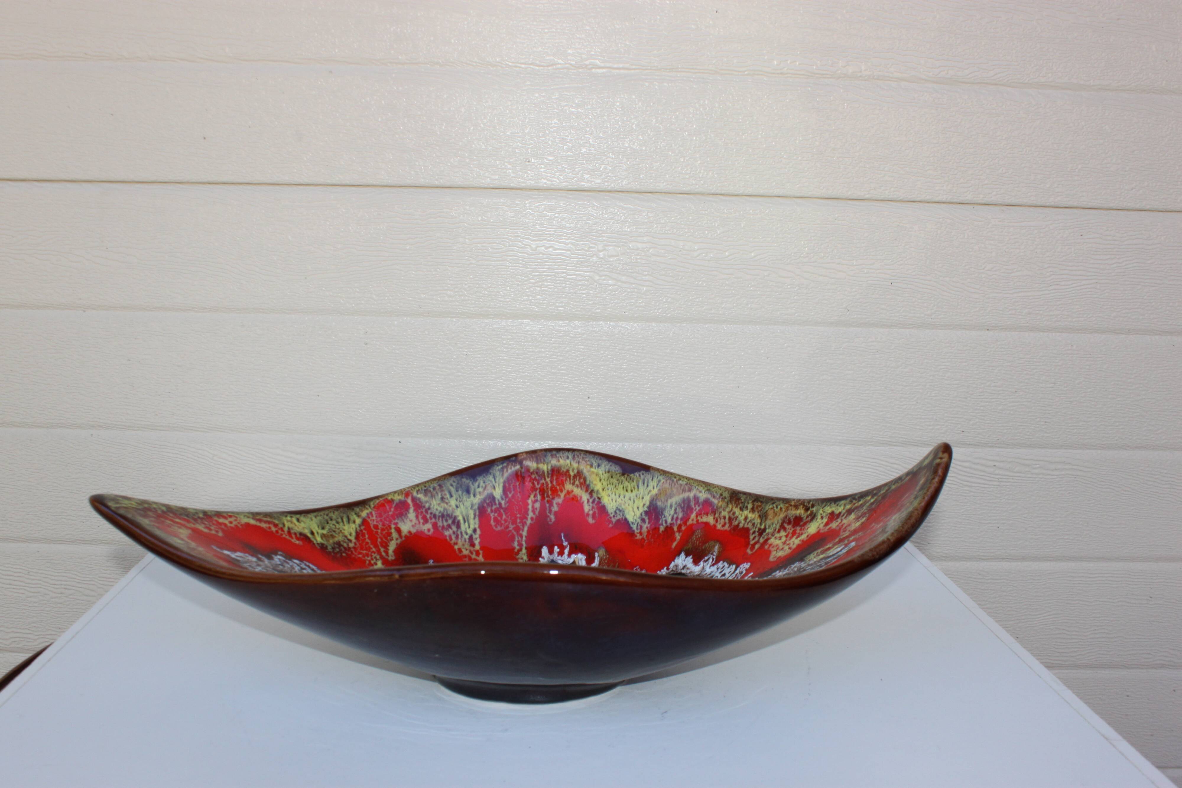 coupe à fruits orangée 1970
