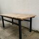 Banc bois brut noir