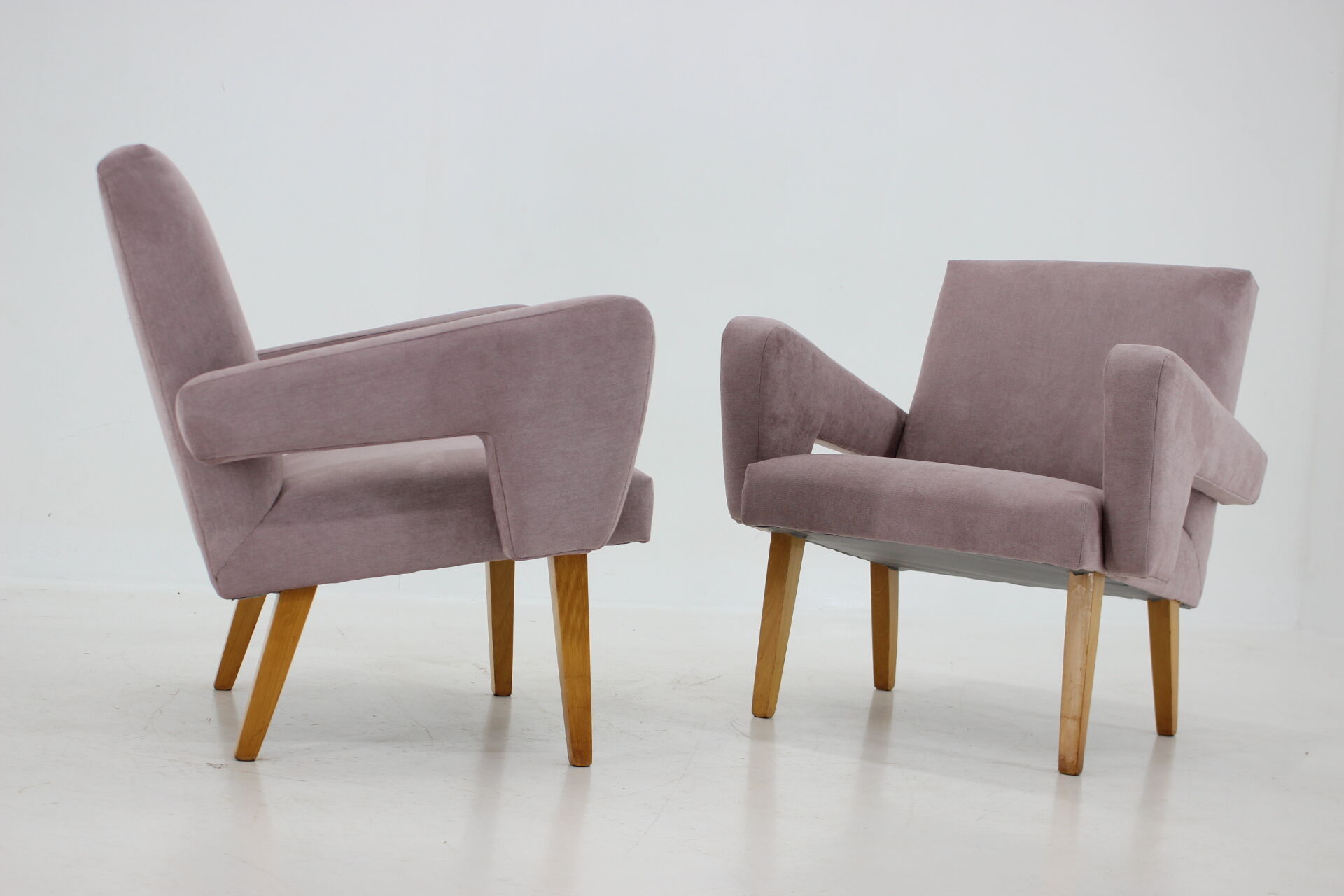 1960s Pair of Design Armchairs, Czechoslovakia