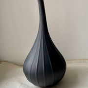 Vase Drops 23 cm Salviati 2007 Black Matte Signed