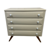 Dresser with compass feet