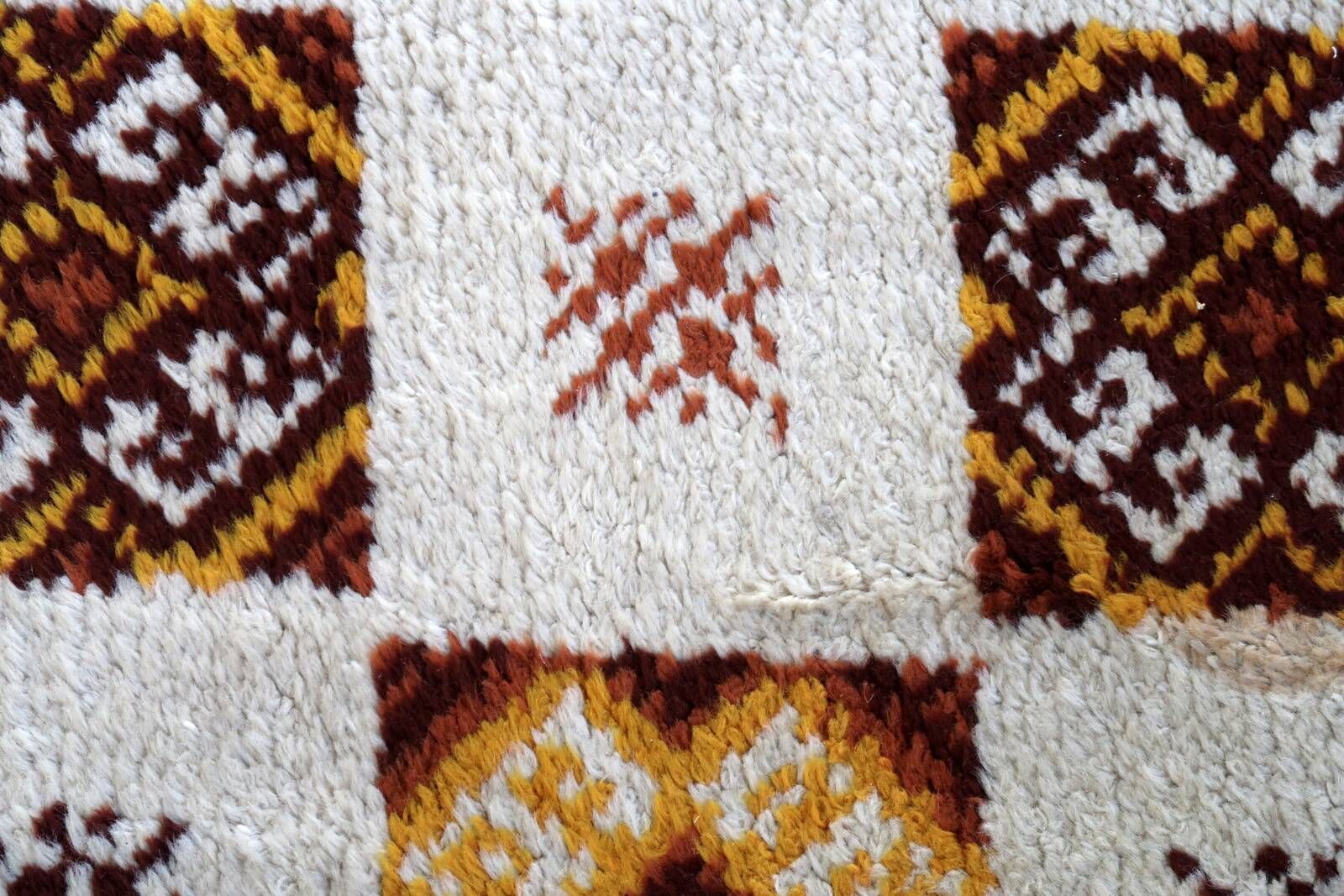 Tapis Vintage Savonnerie en Laine (77cm x 146cm), Années 1960