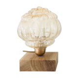 Moulded glass lamp