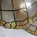 Pair of mother-of-pearl lampshades