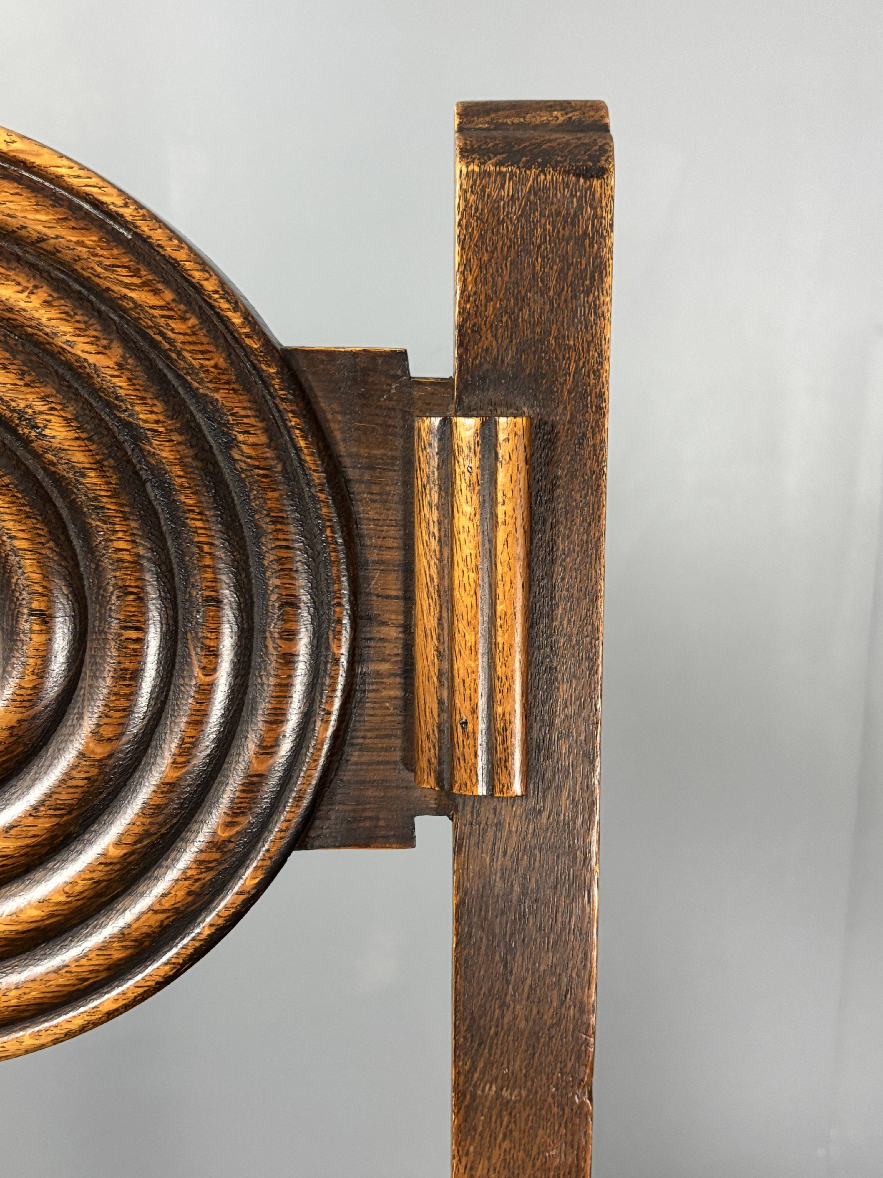 6 Farmhouse wood turned rush dining chairs