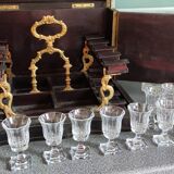Napoleon III liquor cellar Baccarat glassware