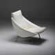 White Vinyl Lounge chair 1950s