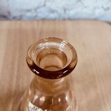 Vintage pink glass liqueur decanter