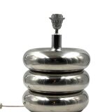 Pied de lampe de table chromé Hollywood Regency, Luci Milano, Italie, années 1970
