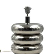 Hollywood regency chromed table lamp base, Luci Milano Italy, 1970s