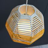 Suspension jaune et blanche années 1960