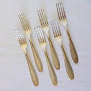 6 fourchettes Apollo en métal argenté poinçonnées 2106245