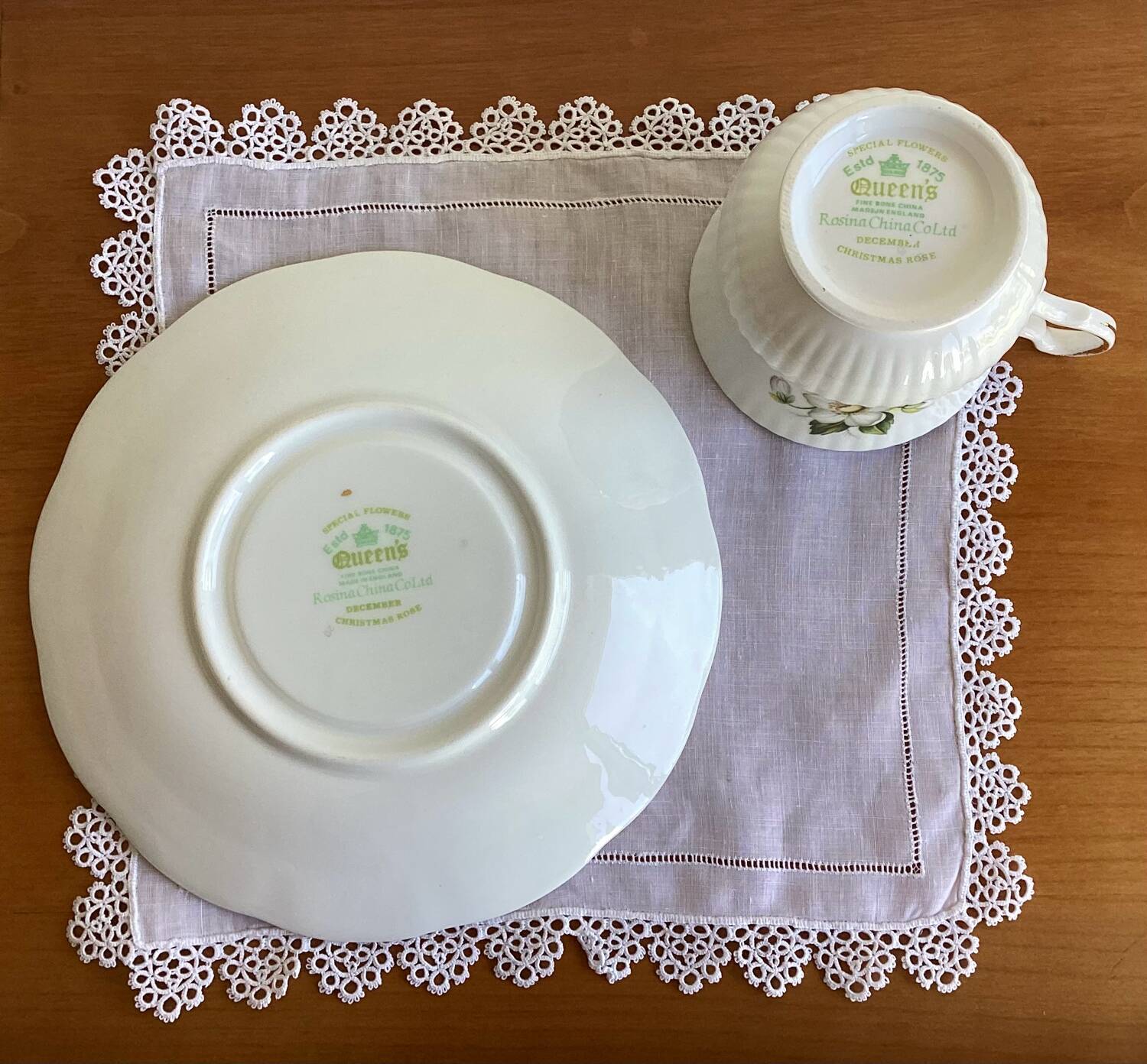 Tasse et sous tasse porcelaine fine anglaise - vintage