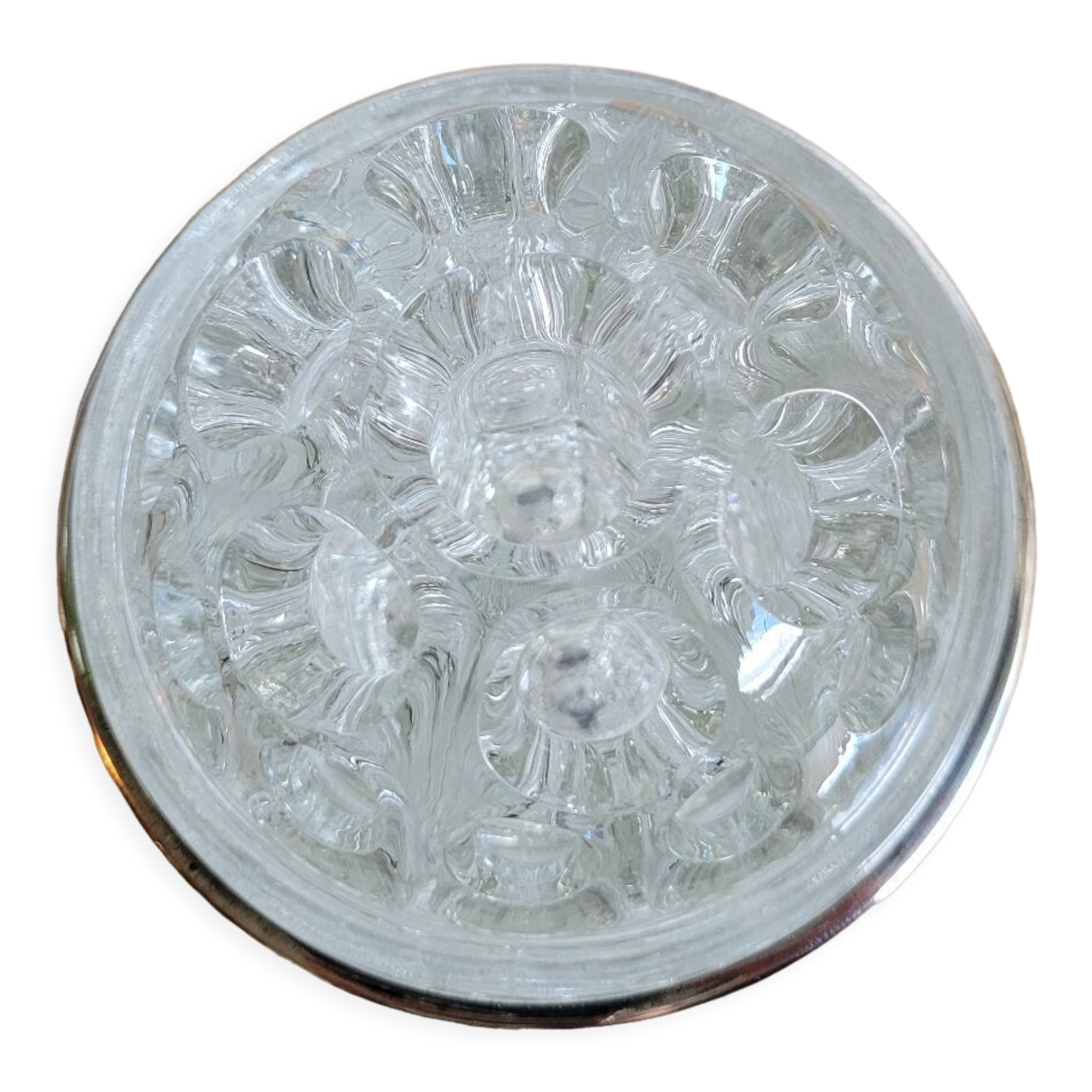 Flower with removable silver foot