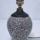 Art deco contorted ceramic lamp base in the Louis Dage Jean Besnard style from the 1930s