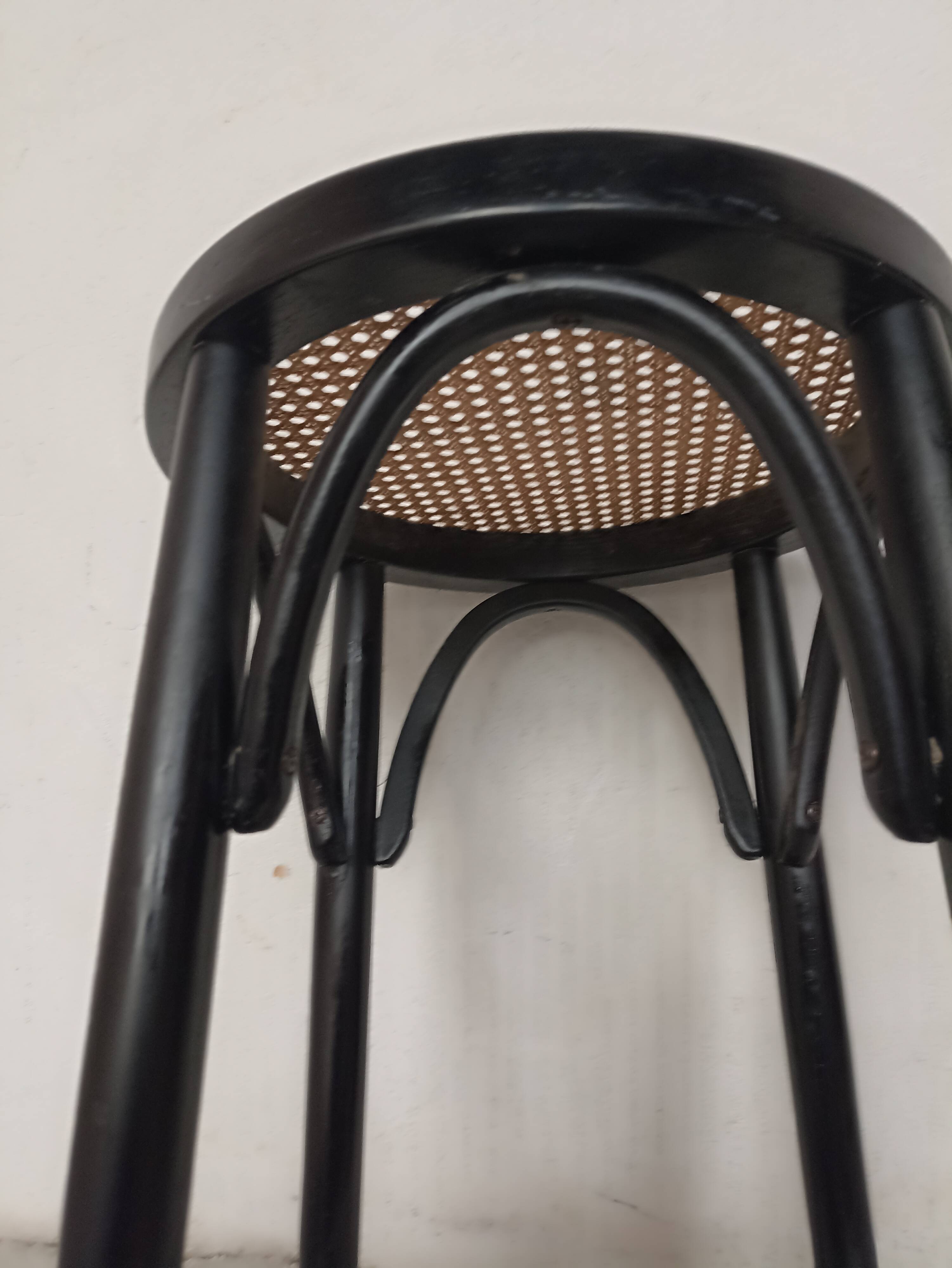 Pair of Thonet cannage style stools