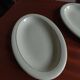Vegetable dish with 2 platters and 2 small dishes, Salins earthenware, pale green Opaceline
