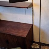 Mid century brass banker's adjustable floor lamp, 1970s