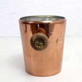 Small copper and teak ice bucket